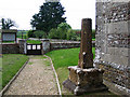 Base of ancient cross, St Mary?s Church, Almer