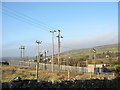 A decommissioned electricity sub-station at the bottom of Bwlch Ucha