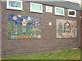 Mural on youth centre in Mold - Autumn and Winter