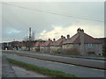 Row of council houses north of Mold