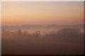 Lower Heyford Cherwell Valley in Evening Mist