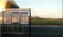 NO4420 : View from train in Leuchars station by Stanley Howe