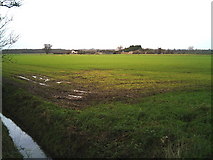 TF1116 : Baston Fen farm in a large field by Brian Green