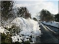 Snow drift on the Brambling road.