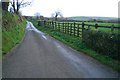 View east down the road from Tippetts Shop