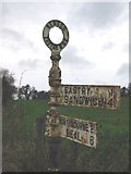 TR3052 : Signpost at S end of Venson Bottom. by Nick Smith