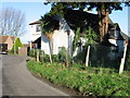 The Crown at Finglesham, and main street.