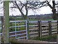 Public footpath stile on Thorneyfields Lane