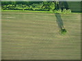 Aerial view from Paramotor of Field Near Faringdon