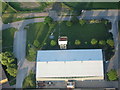 Aerial view from Paramotor of Industrial Estate near Grove