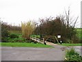 Small bridge over ditch on golf course, Stonelees.