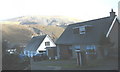 Bungalows at Bryn-du, Llanberis turn their backs on the Vivian and Dinorwig Quarries.