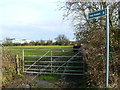 Start of footpath to Great Western Hospital, Swindon.