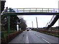 Footbridge over the A415 at Josca