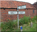 Signpost near North Kelsey Moor