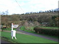 Sign post  and lane to Magiston Farm, Sydling