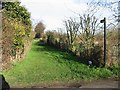 Footpath heading NE from Bekesbourne Lane.