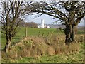 Farmland and field boundary near Stryt-cae-rhedyn