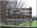 Signs for Eastry picnic site.