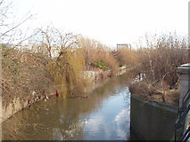 TQ1782 : River Brent from Western Avenue by David Hawgood