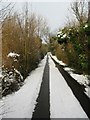 Bramling Road in the snow