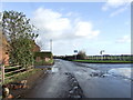 Road junction by Little Brampton