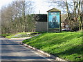 Car park entrance to Howletts zoo.