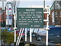 Preserved turntable signage, Penzance Drive, Swindon