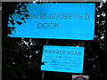 Queen Elizabeth Dock entrance.