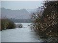 Ullswater, viewed whilst standing on the bridge at Pooley Bridge