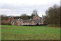 Farm courtyard buildings on Crichel House estate