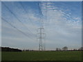 NY3369 : Grazing and Pylons by wfmillar