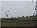 Power lines and pylons at Horspath