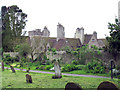 Lympne Castle, Kent - from churchyard