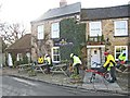 Cyclists at the Bay Horse Inn, Ravensworth