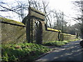 Gate entrance and walled garden, Northbourne Court