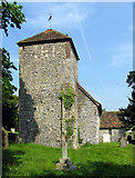 TR2645 : St Mary, Lydden, Kent - Tower by John Salmon
