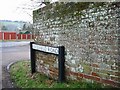 Sign at western end of Brickfield Road