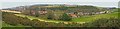 NT5870 : Garvald panorama from Law Knowes by Graham Barnes