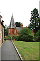 Building near Newport Pagnell churcl, Bucks