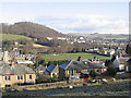 The Public Park and the southeast end of Galashiels