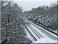 Piccadilly Line from Bridge in Merrivale, N14