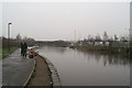 Dismal fishing day on the Sankey Canal