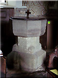 ST7611 : All Saints Church, Fifehead Neville - Font by Maigheach-gheal