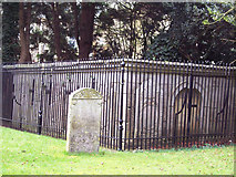 ST7611 : All Saints Church, Fifehead Neville - Large Railed Tomb by Maigheach-gheal