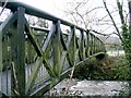 Footbridge to park in Garnant