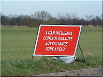 TM2974 : Avian Influenza (Bird Flu) Sign by Keith Evans