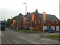 New Housing Built on Poor Platts charity land Kirkby Road Barwell looking towards Top Town