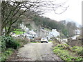 The roadside hamlet of Gyrn Goch from Pont y Felin