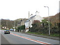 Houses at the northern end of Gyrn Goch from the up bus stop